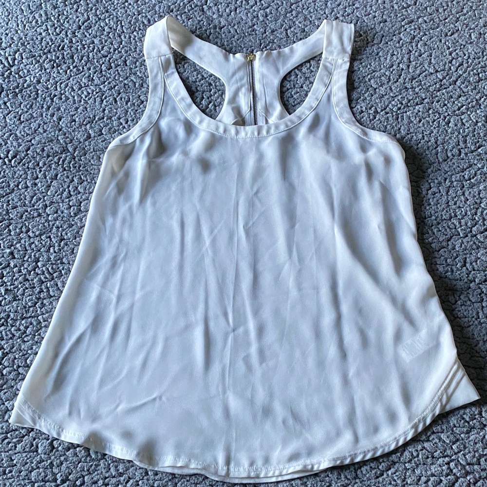 Express White Racerback Tank Top